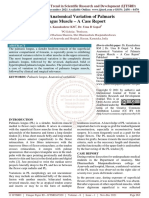 A Rare Anatomical Variation of Palmaris Longus Muscle - A Case Report