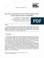 Real-Time Material Balance For Flotation Plants Using A Least-Squares Recursive Algorithm