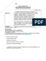 FICHA Planificación de Escritura 1°medio