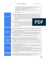 UX Research Study Plan (Template)