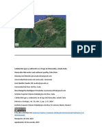 Calidad Del Agua y Sedimento en El Lago de Maracaibo