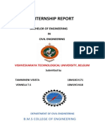 Internship Report: Bachelor of Engineering IN Civil Engineering