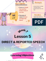 Direct & Reported Speech