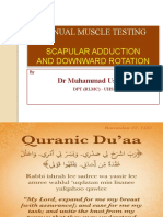 MMT Scapular Adduction and Downward Rotation by DR M Usama