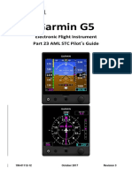 Garmin G5: Electronic Flight Instrument Part 23 AML STC Pilot's Guide