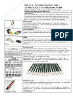 Drafting Materials and Tools, Its Uses/Functions: Second Quarter: Tle 8 - Technical Drafting-Week 1