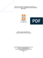 Seis Sigma (Disminución Costo Inventario) - U. San Buenaventura 2015