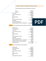 Financial Statement and Ratio Analysis Solutions