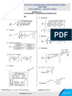 Teoria de Exponentes - Ecuaciones Exponenciales