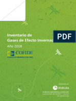 Gases Efecto Invernadero 2018