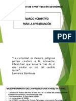 Marco Normativo de La Investigacion