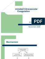 Disseminated Intravascular Coagulation