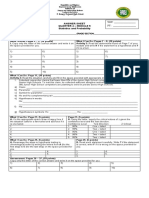 WW: - PT: - : Answer Sheet Quarter 4 - Module 5 Statistics and Probability