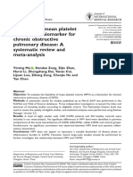 Feasibility of Mean Platelet