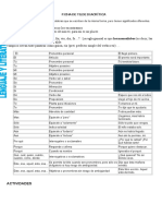 Fichas de La Tilde Diacritica para Tercero de Secundaria