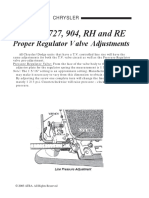 Valve Body Adjustments 904