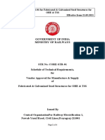 STR No. CORE-STR-01 For Fabricated & Galvanized Steel Structures For Ohe & Tss Effective From-21.05.2021