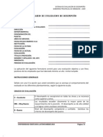 Formulario de Evaluacion de Desempeño