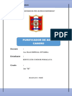 Trabajo de Purificador Casero