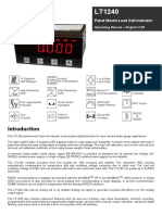 Panel Mount Load Cell Indicator: Operating Manual - English 2.00