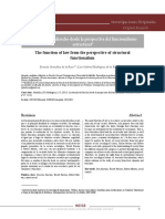 La Función Del Derecho Desde La Perspectiva Del Funcionalismo Estructural