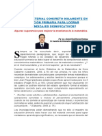 ¿Uso Del Material Concreto Solamente en Educación Primaria para Lograr Aprendizajes Significativos ?