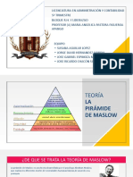 Teoría La Pirámide de Maslow