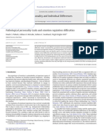 Pathological Personality Traits and Emotion Regulation Difficulties