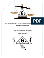 Análisis Comparativo de Las Constituciones Italiana y de La República Dominicana