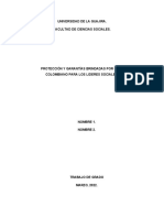 Asesinato y Protección de Líderes Sociales en Colombia.-1