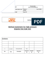 MS For High Pressure Leak Test