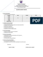 Grade-1 - Accomplishment Report