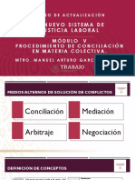 Modulo V. La Conciliacion Colectiva