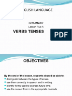 Lesson 5a Tenses Lesson