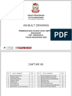 As-Built Drawing Pembangunan Ruang Guru SMPN 51 Makassar