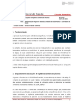 Circular Normativa Nº 14 Programa Vigilância Sanitária de Piscinas