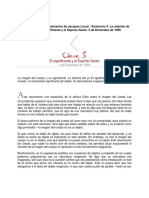 LACAN - Seminario 4 - Clase3 - El Significante y El Espiritu S