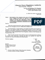 2012-05-29 TRF-194 KPCL Determination of The Authority in The Matter of EPC Stage Tariff of Karot Power 4825-27