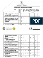 S8 Diagnostic Table of Specifications