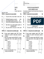 Test Puncte, Drepte, Plane