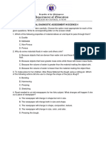 Science 4 - Test Questionnaire