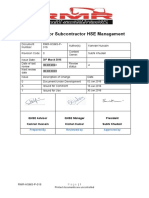 RMR-HSMS-P-016 Procedure For Subcontractor HSE Management