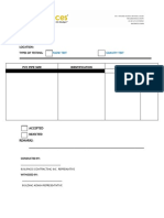 Gravity and Flow Test Form