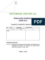 Informe Mensual 001 Gestion Ambiental Pomacancha