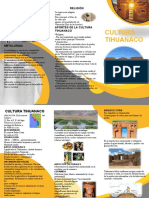 Folleto de Historia Cultura Tihuanaco