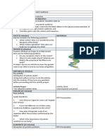 Lesson Plan Protein Synthesis