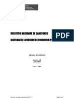 Manual de Sistema de Licencias de Conducir Por Puntos V1 0