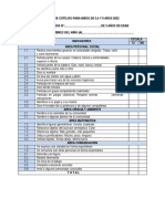 Lista de Cotejo 3 Años