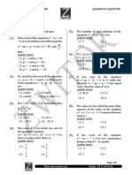 Quadratic Equation JEE MAIN