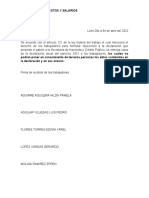 Entrega de Declaracion Anual A Trabajadores